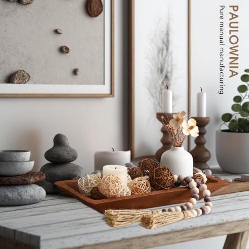 Teenyyou 17 Pcs Wooden Centerpiece Table Decorations, Brown - Image 5