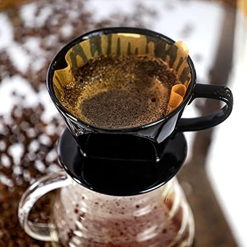 Pour Over Ceramic, Coffee Dripper Ceramic Coffee Maker,Black - Image 2