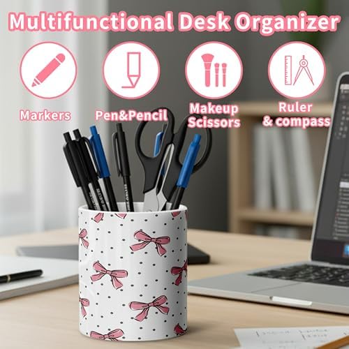 Ceramic Pen Holder Desk Accessories Brush Holder Pencil Holder Organizer - Image 4