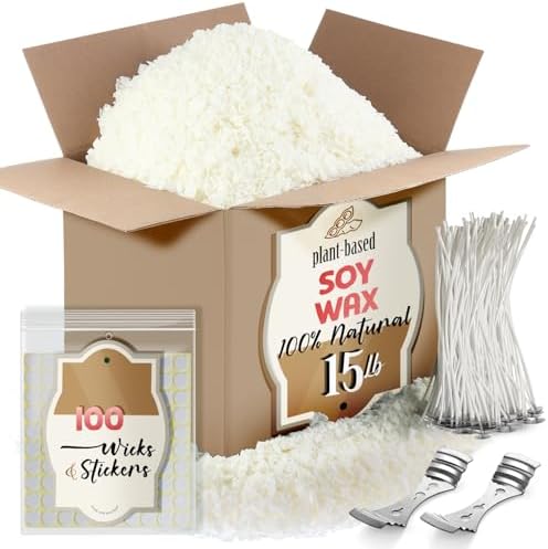 Etienne Alair Organic Candle Wax, Pure Soy Wax for Candle Making, 15 lbs by Etienne+Alair