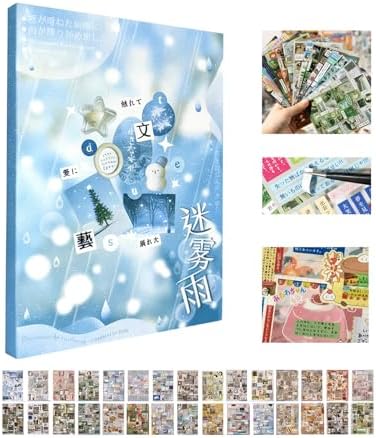 Japanese Stickers for Journaling Supplies, Kawaii Journal Stickers for DIY by Kesari