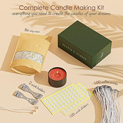 Hearth & Harbor Organic Candle Wax, Pure Soy Wax for Candle Making, 8 lbs - Image 2