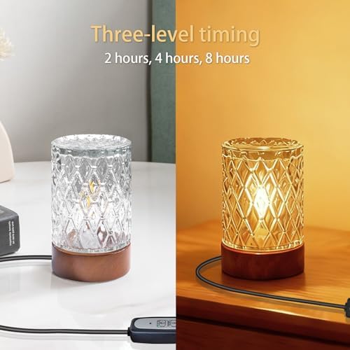 Mini Night Light with Adjustable Brightness,Ambient Lighting,Night Light with Timer, Dimmable Small Night Lamp for Nightstand/Bedroom，Warm Light lamp,Night Lights for Adults - Image 5