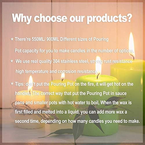 DINGPAI Candle Making Supplies, Wax Melting Pot, DIY Candles Craft Tools - Image 7