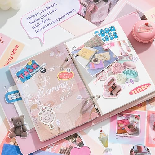 Food Stickers for Scrapbooking with 450 Scrapbook Stickers and 20 Scrapbook Papers Washi Sticker for Journaling ice Cream Cake Dessert Sticker for Scrapbooking - Image 6