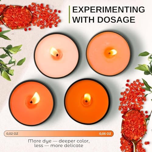 Candle Wax Dye for Soy Candle Making - 24 Color Chips in Jars - Image 6