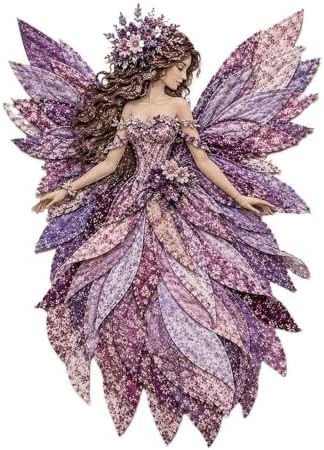 Fairy Patchwork DIY Kit, Layer Fabric Art Wall Decor for Beginner (Style H) by Unknown