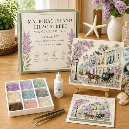 Timeless American Destinations Sea Glass Art Kit 5D Craft Mosaic (Style6) - Image 3