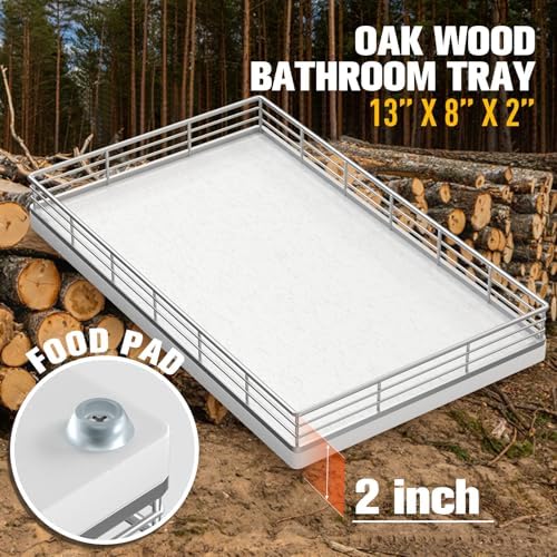 Bathroom Vanity Tray, 13" x 8" Oak Decorative Wooden Tray for Countertop - Image 6