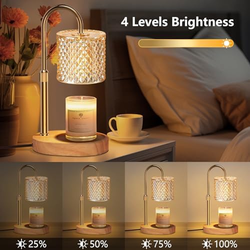 Engpure Candle Warmer Lamp with Timer & Dimmable – Elegant Wax Melter for Jar Candles, Auto-Off 2H/4H/8H Housewarming & Birthday Gift for Women/Mom, Home Decor Essentials - Image 3