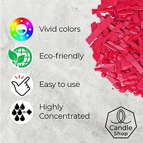 Bright Pink Candle Dye 2 oz for Soy Candle Making – Wax Color Chips - Image 3