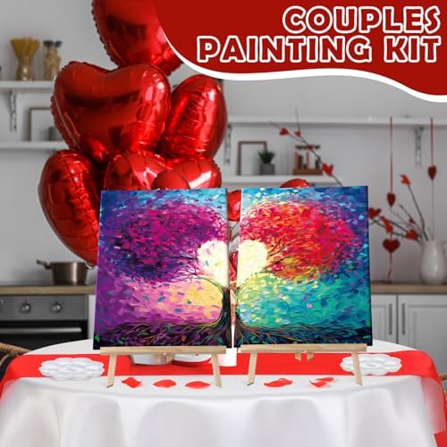 Zhanmai 2 Pack Sip and Paint Kit for Couples Date Night - Image 4