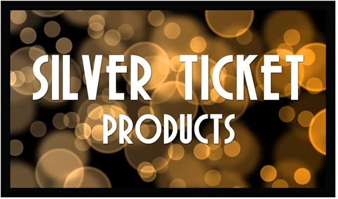 Silver Ticket Products STR Series 6 Piece Home Theater Fixed Frame 4K / 8K Ultra HD, HDTV, HDR & Active 3D Movie Projection Screen, 16:9 Format, 92" Diagonal, Silver Material STR-16992-S