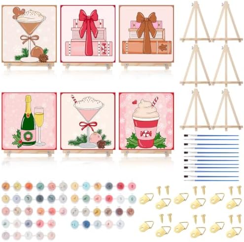 YooNotee 6 Pack Christmas Paint by Numbers Kit by Unknown