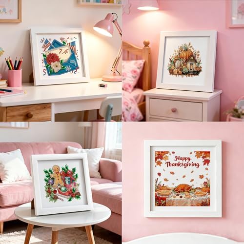 DOZEEZOP 12-Pack Small Diamond Art Kit for Adults Teens 7"x7" - Image 2