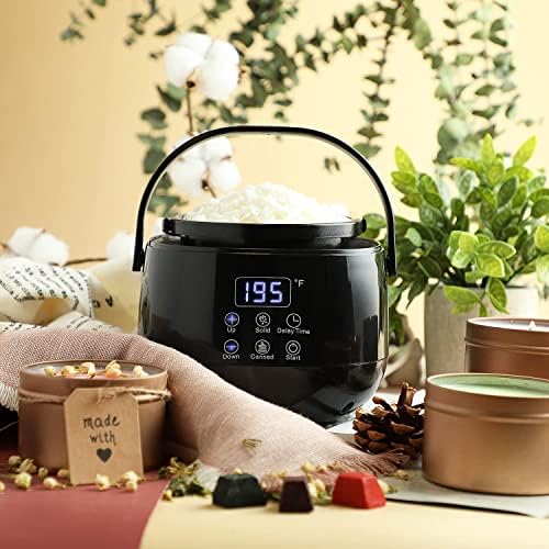 Hearth & Harbor Electric Wax Melter for Candle Making, Small 16oz Candle Wax Melting Pot, Non-Stick Candle Wax Melter for Candle Making, Candle Maker Machine - Fast, Easy, & Clean Candle Melting Pot - Image 2
