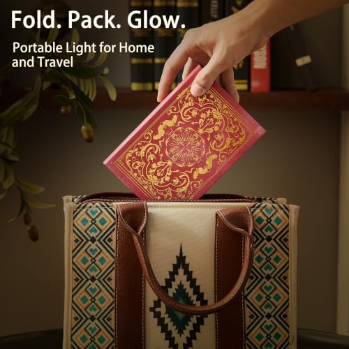 Uniwolk Book Lover Gift | Foldable Rechargeable Book Light, 5 Color Modes - Image 4