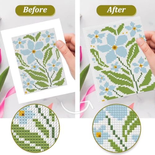 6 Pcs Small Diamond Art Kits Easy Flowers Diamond Art Kits for Adults - Image 6
