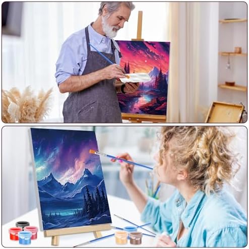 Zhanmai 20 Set Pre Drawn Canvas Painting Kit, Astronomical Landscape - Image 5