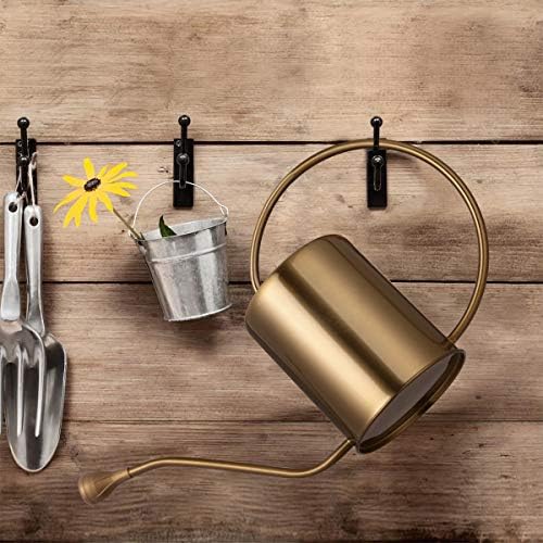 Yowon 1/2 Gallon 68oz Long Spout Stainless Steel Gold Colored Watering Can for Indoor Plant Watering or Outdoor Gardening with 2 Removable Spray Spout for Flowers - Image 5