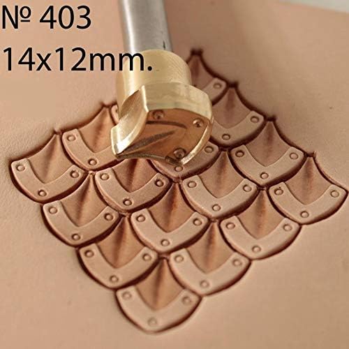 DandS ltd Leather Stamp Tool, Scale, Professional Steel Craft Tool for Leatherworking, Embossing, Carving & Stamping Leather Projects, Belts, Wallets & DIY Projects Compatible with Mallet #403