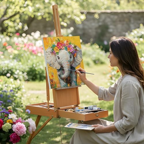 Sherr 12 Pcs Pre Drawn Canvas for Adults,Flower Animals,8 x 10 Inch - Image 4