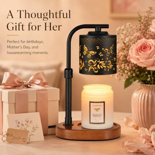 Butterfly Candle Warmer Lamp with Timer Birthday Gifts for Women Mom - Image 5