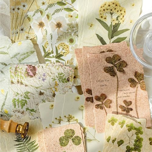 120 Sheets Vintage Floral Scrapbook Papers Journaling Scrapbooking Supplies Kit Textured Paper Junk Journal Supplies for Planner, Bullet Journal Collage Card Embellishment Retro Crafts - Image 4