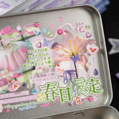 Japanese Sticker Book for Scrapbooking,Rain Themed Stickers for Journaling - Image 6