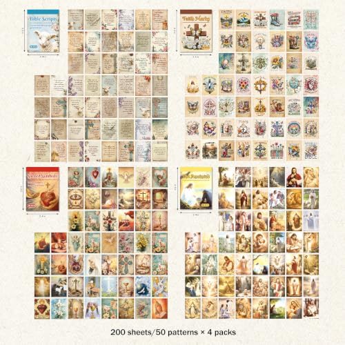 200 Sheets Christian Inspirational Bible Scripture Sticker Book - Image 4