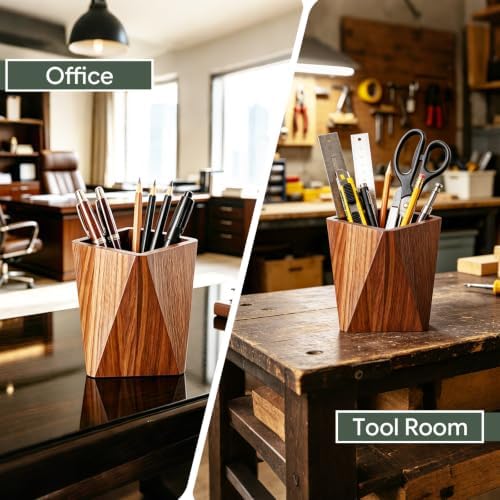 Wooden Pencil Holder Pen Organizer - Image 6