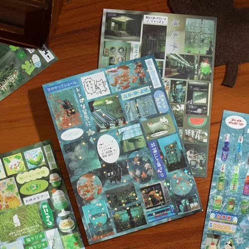 Japanese Sticker Book for Scrapbook Supplies, Japanese Stickers for Planner - Image 4