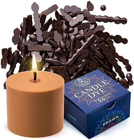Brown Candle Dye 2 oz for Soy Candle Making – Wax Color Chips by ALEXES