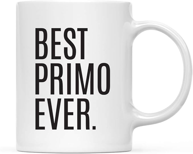 Andaz Press 11oz. Coffee Mug Birthday Gift, Best Primo Ever, 1-Pack