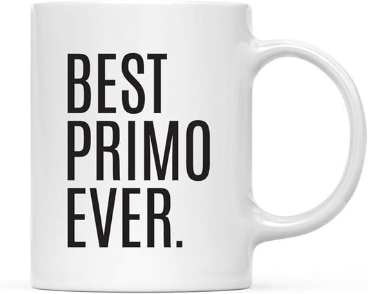 Andaz Press 11oz. Coffee Mug Birthday Gift, Best Primo Ever, 1-Pack