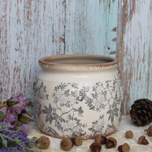 Vintage Ceramic Plant Pots, Old World Flower Pots for Indoor Outdoor Plants - Image 5