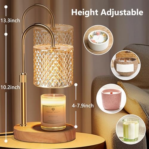 Engpure Candle Warmer Lamp with Timer & Dimmable – Elegant Wax Melter for Jar Candles, Auto-Off 2H/4H/8H Housewarming & Birthday Gift for Women/Mom, Home Decor Essentials - Image 4
