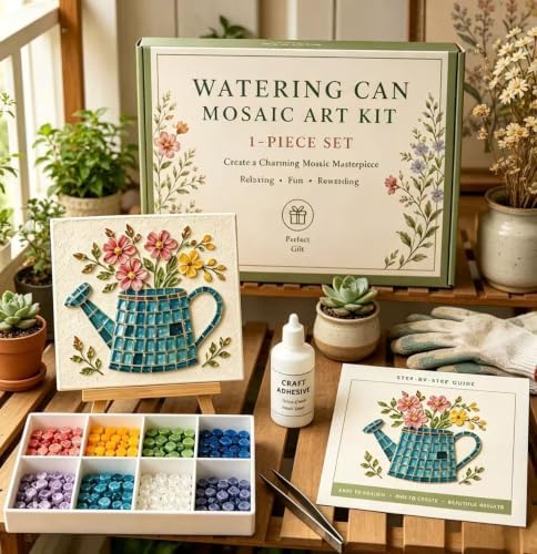 LWLQCZJ Sea Glass Art Kit - DIY Fun Craft Kit for Adults, Beginner Friendly (Flower CAN) - Image 2