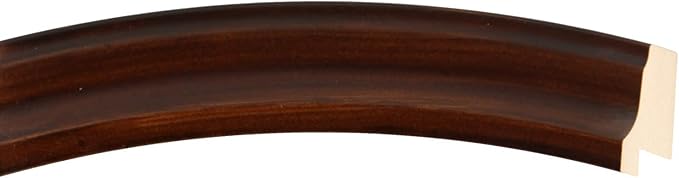 OVALCREST Round Beveled Wall Mirror for Home Decor - Messina Style - Mocha - 27x27 Outside Dimensions