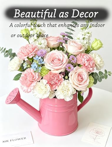 Small Watering Can for Indoor Plants, Rose, 1L - Image 2