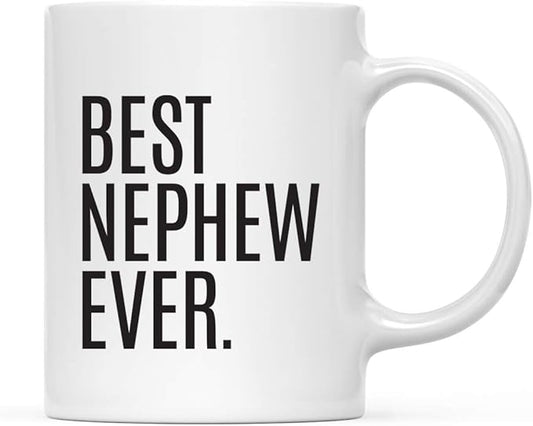 Andaz Press 11oz. Coffee Mug Birthday Gift, Best Nephew Ever, 1-Pack