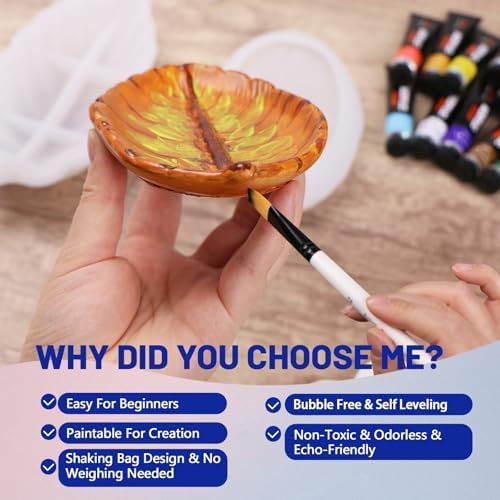 Glizma Refill Pack for Leaf Craft Kit, 0.79lb × 2 Bags, Plaster Casting Powder 360g × 2, Water-Activated Art Plaster, Fast Setting with 40+ Minute Demold Time, Shake-to-Mix Bag Design - Image 6