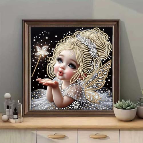 Fairies Diamond Art Kits for Adults,5D Special Shape Painting 12 × 12 inch - Image 2