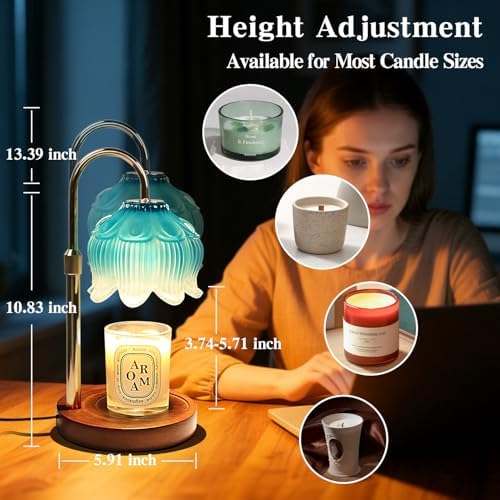 GEEZO Fragrance Candle Warmer Lamp，Electric Candle Warmer with Timer & Dimmer，Mom Christmas Birthday Gifts for Women, House Warming Gifts New Home Bedroom Decor - Image 4