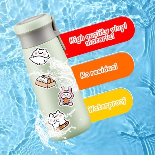 50Pcs Vintage Stickers,Waterproof Vinyl Aesthetic Decorative Sticker Scrapbooking Supplies for Adult Card Making Letters Planner Journaling Junk Journal DIY Water Bottles Cards Art Craft.White Cat - Image 3