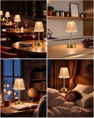 Nusogon Cordless Touch Table Lamp, Premium Rechargeable LED Small Desk Lamp - Image 7