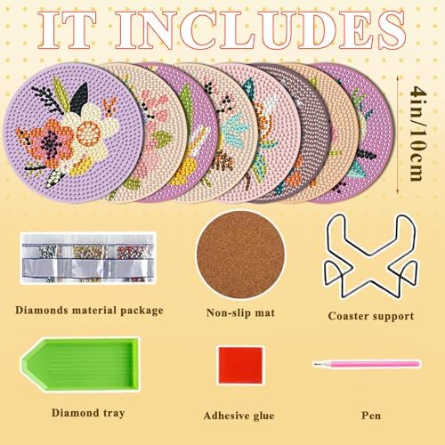 Gem Dots Craft Arts Supplies Party Home Decor 8pcs - Image 2