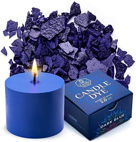 Dark Blue Candle Dye 2 oz for Soy Candle Making – Wax Color Chips by ALEXES