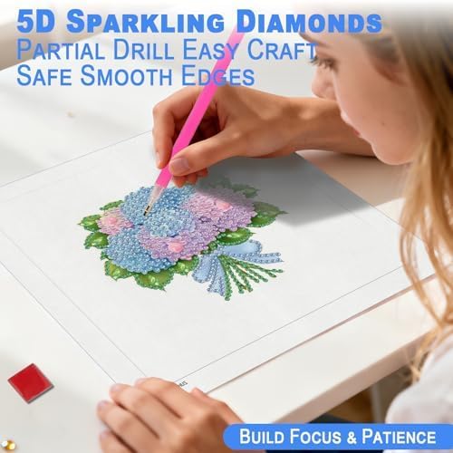 DOZEEZOP 12-Pack Small Diamond Art Kit for Adults Teens 7"x7" - Image 5