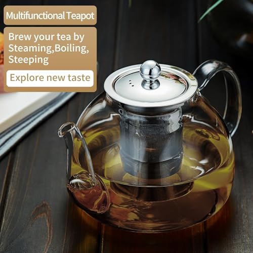 DOPUDO Glass Teapot with Infuser, 40 oz Borosilicate Tea Kettle - Image 5